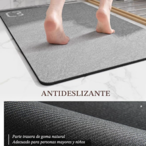 Alfombra de Baño de Tierra de Diatomeas Súper Absorbentes